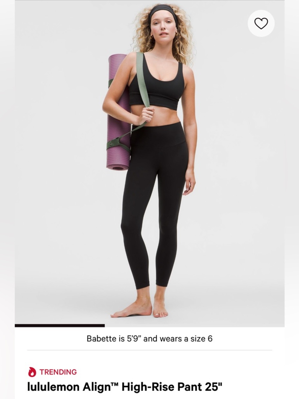 lululemon athletica Black High-Rise Align Leggings